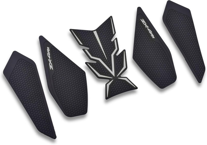 BYEMTTY Motorcycle Tank Grip Protector Pads, Anti-Slip Honeycomb Design, Compatible with Suitable forZX-25R/SE ZX-4R SE/4RR (gray) - Image 1